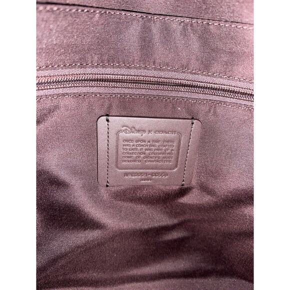 Coach Disney Graham Structured Tote Large Disney Villans Signature Canvas Black - Picture 7 of 16